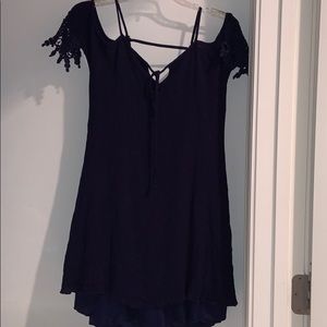 Off the shoulder dress with single strap